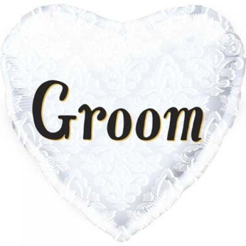 Heart Groom Foil Balloon